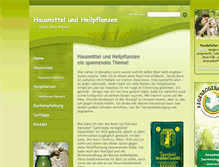 Tablet Screenshot of hausmittel-heilpflanzen.de